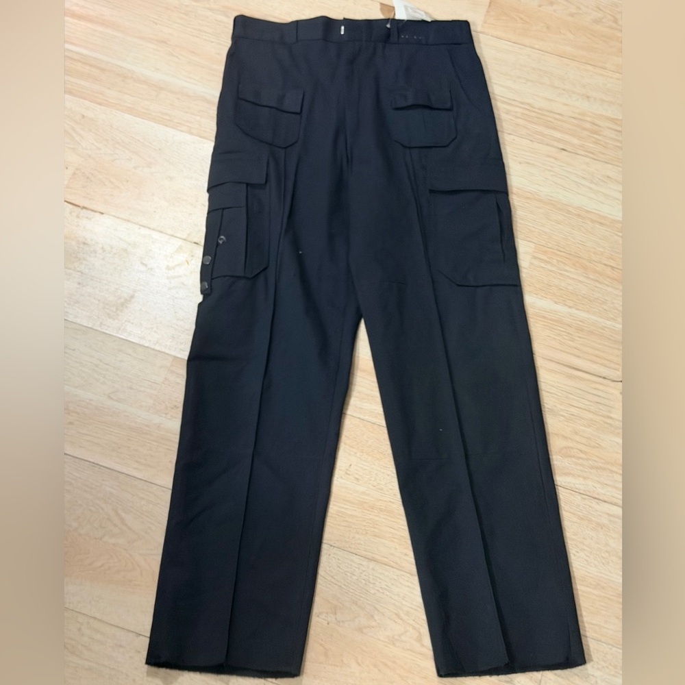 Men's Black Police Cargo Pants Tactical Trousers - Classic Utility Style